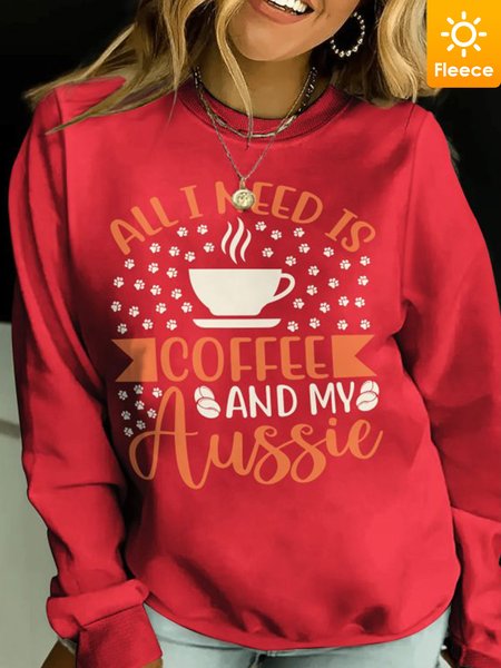 Lilicloth X Jessanjony All I Need Is Coffee And My Aussie Women's Fleece Sweatshirt, Red, Hoodies&Sweatshirts
Lilicloth X Jessanjony All I Need Is Coffee And My Aussie Women's Fleece Sweatshirt, Red, Hoodies&Sweatshirts