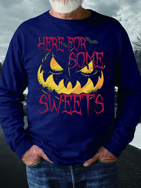 Men Here For Some Sweets Pumpkin Halloween Casual Crew Neck Sweatshirt, Deep blue, Hoodies&Sweatshirts
Men Here For Some Sweets Pumpkin Halloween Casual Crew Neck Sweatshirt, Deep blue, Hoodies&Sweatshirts