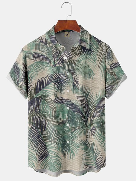Mens Retro Coconut Tree Print Front Buttons Soft Breathable Chest Pocket Casual Hawaiian Shirt, Green, Short Sleeve Shirts
Mens Retro Coconut Tree Print Front Buttons Soft Breathable Chest Pocket Casual Hawaiian Shirt, Green, Short Sleeve Shirts