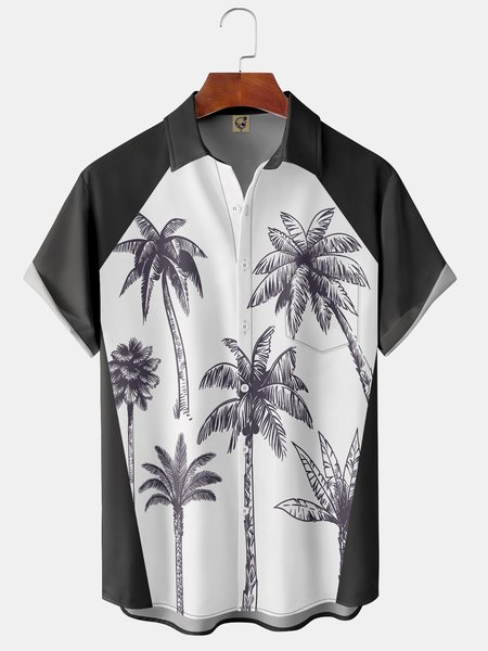 Men's Coconut Tree Print Fashion Hawaiian Lapel Short Sleeve Shirt, Black, Short Sleeve Shirts
Men's Coconut Tree Print Fashion Hawaiian Lapel Short Sleeve Shirt, Black, Short Sleeve Shirts