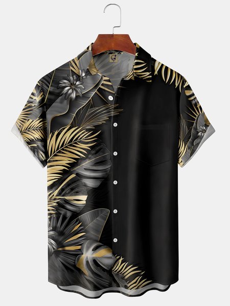 Men's Coconut Tree Print Fashion Hawaiian Lapel Short Sleeve Shirt, Black, Short Sleeve Shirts
Men's Coconut Tree Print Fashion Hawaiian Lapel Short Sleeve Shirt, Black, Short Sleeve Shirts