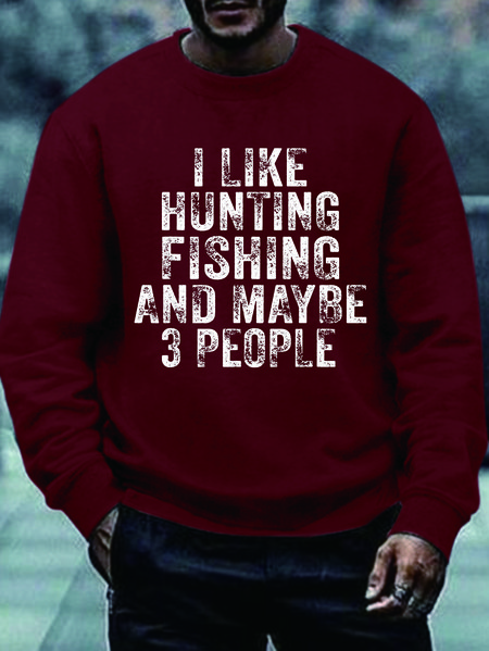 Men Hunting Fishing 3 People Text Letters Crew Neck Sweatshirt, Red, Hoodies&Sweatshirts
Men Hunting Fishing 3 People Text Letters Crew Neck Sweatshirt, Red, Hoodies&Sweatshirts