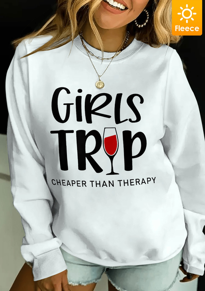 Girls Trip 2022 Fleece Women Simple Crew Neck Sweatshirt, White, Hoodies&Sweatshirts
Girls Trip 2022 Fleece Women Simple Crew Neck Sweatshirt, White, Hoodies&Sweatshirts