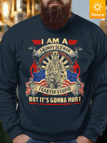 Men Grumpy Old Man Fix Stupid Fleece Crew Neck Regular Fit Sweatshirt, Navyblue, Hoodies&Sweatshirts
Men Grumpy Old Man Fix Stupid Fleece Crew Neck Regular Fit Sweatshirt, Navyblue, Hoodies&Sweatshirts