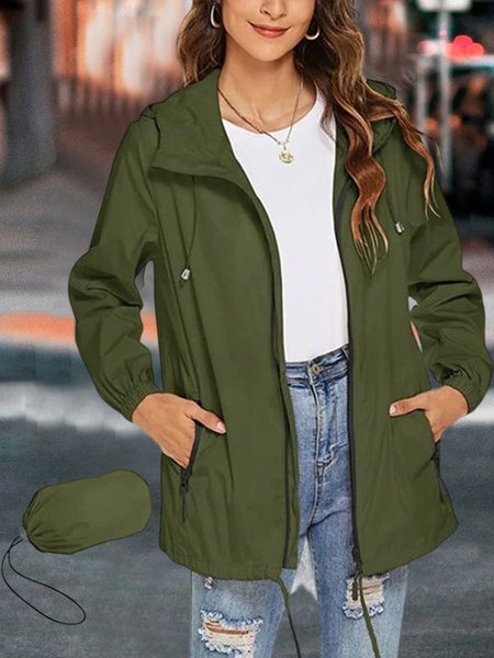 Women's Waterproof Raincoat Lightweight Breathable Rainproof Jacket Hooded Raincoat Outdoor Sports Windbreaker With PocketsPlain Loose Hoodie Other Coat, Green, Coats
Women's Waterproof Raincoat Lightweight Breathable Rainproof Jacket Hooded Raincoat Outdoor Sports Windbreaker With PocketsPlain Loose Hoodie Other Coat, Green, Coats