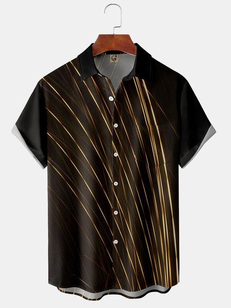 Men's Casual Short Sleeve Hawaiian Shirt with Chest Pocket Print, Black, Short Sleeve Shirts
Men's Casual Short Sleeve Hawaiian Shirt with Chest Pocket Print, Black, Short Sleeve Shirts