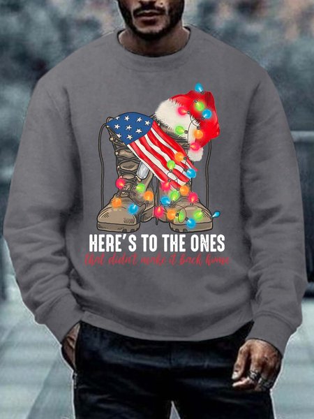 Men Here’s To The Ones Didn’t make It Christmas Back Home Casual Regular Fit Sweatshirt, Gray, Hoodies&Sweatshirts
Men Here’s To The Ones Didn’t make It Christmas Back Home Casual Regular Fit Sweatshirt, Gray, Hoodies&Sweatshirts