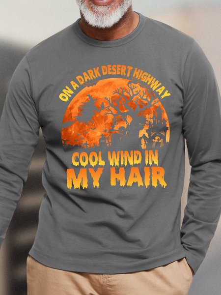 women's On A Dark Aesert Highway Cool Wind In My Hair Halloween Cotton Loose Top, Deep gray, Long Sleeves
women's On A Dark Aesert Highway Cool Wind In My Hair Halloween Cotton Loose Top, Deep gray, Long Sleeves