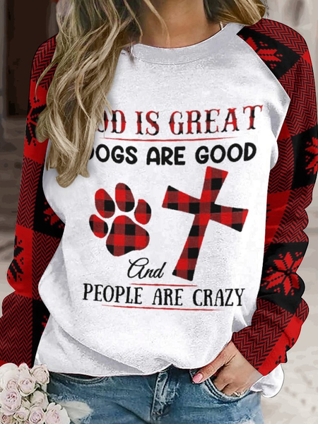 God Is Great Dog Is Good Cotton Crew Neck Animal Casual Sweatshirt, As picture, Hoodies&Sweatshirts
God Is Great Dog Is Good Cotton Crew Neck Animal Casual Sweatshirt, As picture, Hoodies&Sweatshirts
