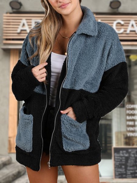 Casual Velvet Pocket Sweater Coat, Blue, Jackets
Casual Velvet Pocket Sweater Coat, Blue, Jackets