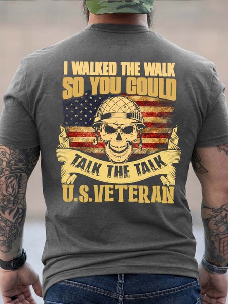 Men Talk The Talk Walked The Walk Veteran Text Letters T-Shirt, Gray, T-shirts
Men Talk The Talk Walked The Walk Veteran Text Letters T-Shirt, Gray, T-shirts