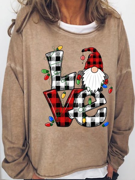 Womens Christmas Gnome Love Buffalo Plaid Crew Neck Sweatshirt, Light brown, Hoodies&Sweatshirts
Womens Christmas Gnome Love Buffalo Plaid Crew Neck Sweatshirt, Light brown, Hoodies&Sweatshirts