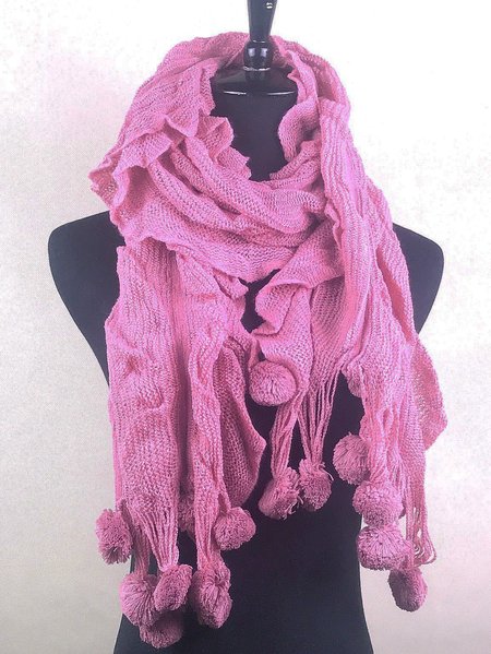 Wool Knit Tassel Dandelion Hanging Ball Scarf Extra Long Scarf, Nudepink, Women Scarves & Shawls
Wool Knit Tassel Dandelion Hanging Ball Scarf Extra Long Scarf, Nudepink, Women Scarves & Shawls