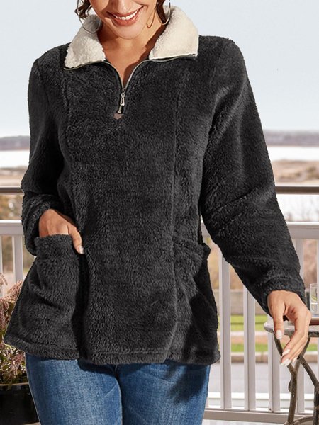 Double-Sided Velvet Shawl Collar Casual Loose Sweatshirts, Black, Hoodies & Sweatshirts
Double-Sided Velvet Shawl Collar Casual Loose Sweatshirts, Black, Hoodies & Sweatshirts