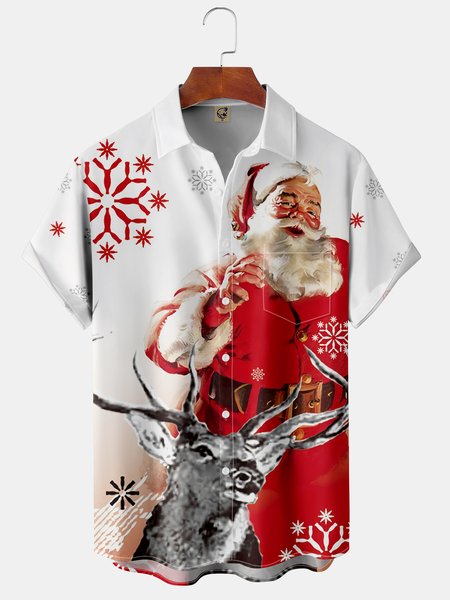 Men's Santa Print Casual Breathable Hawaiian Short Sleeve Shirt, Red, Short Sleeve Shirts
Men's Santa Print Casual Breathable Hawaiian Short Sleeve Shirt, Red, Short Sleeve Shirts