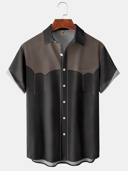 Men's Vintage Geometric Print Fashion Hawaiian Short Sleeve Shirt, Black, Short Sleeve Shirts
Men's Vintage Geometric Print Fashion Hawaiian Short Sleeve Shirt, Black, Short Sleeve Shirts