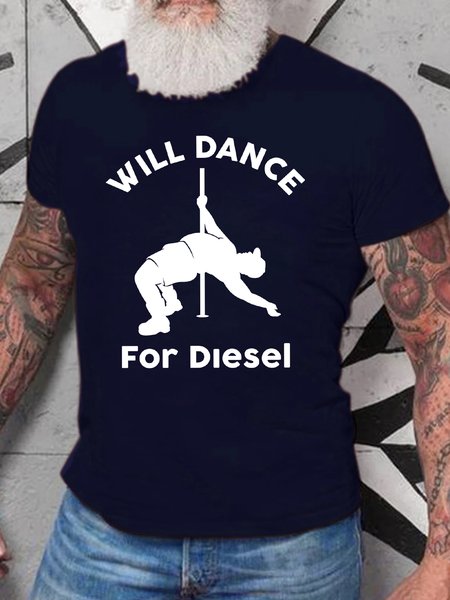 Men's Will Dance For Diesel Funny Text Letters Cotton Loose T-Shirt, Purplish blue, T-shirts
Men's Will Dance For Diesel Funny Text Letters Cotton Loose T-Shirt, Purplish blue, T-shirts
