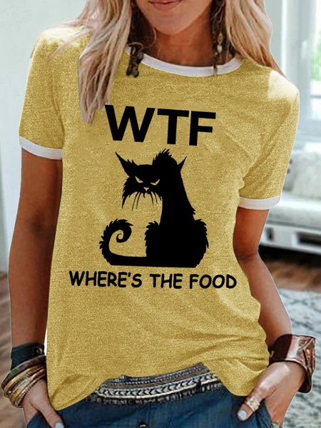Lilicloth X Yuna WTF Where's The Food With A Angry Cat Women's T-Shirt, Yellow, T-shirts
Lilicloth X Yuna WTF Where's The Food With A Angry Cat Women's T-Shirt, Yellow, T-shirts