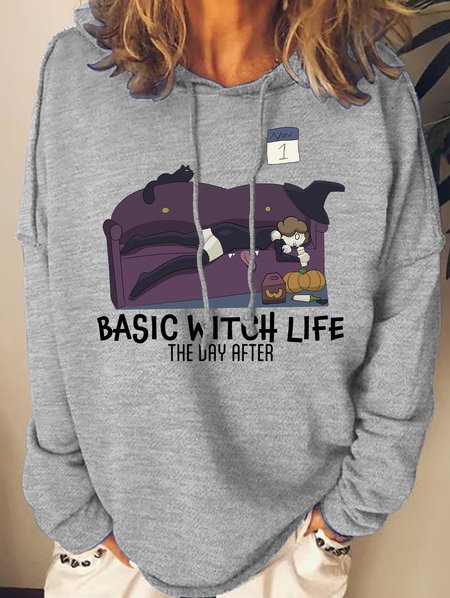 Lilicloth X Roxy Basic Witch Life The Day After With A Hangover Witch Women's Halloween Sweatshirts, Gray, Hoodies&Sweatshirts
Lilicloth X Roxy Basic Witch Life The Day After With A Hangover Witch Women's Halloween Sweatshirts, Gray, Hoodies&Sweatshirts