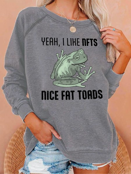Lilicloth X Roxy Yeah I Like Nfts Nice Fat Toads Women's Sweatshirt, Gray, Hoodies&Sweatshirts
Lilicloth X Roxy Yeah I Like Nfts Nice Fat Toads Women's Sweatshirt, Gray, Hoodies&Sweatshirts