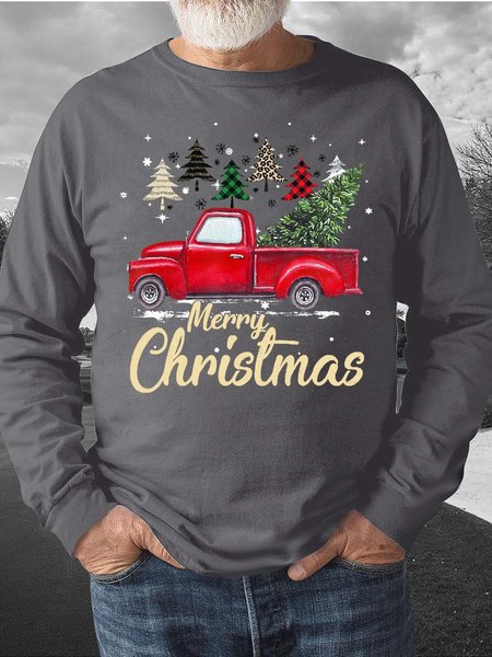 Men's Christmas Tree Truck Crew Neck Casual Regular Fit Sweatshirt, Gray, Hoodies&Sweatshirts
Men's Christmas Tree Truck Crew Neck Casual Regular Fit Sweatshirt, Gray, Hoodies&Sweatshirts