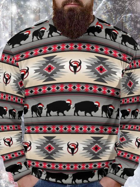 Men's Christmas Western Aztec Full Print Loose Casual Sweatshirt, As picture, Hoodies&Sweatshirts
Men's Christmas Western Aztec Full Print Loose Casual Sweatshirt, As picture, Hoodies&Sweatshirts