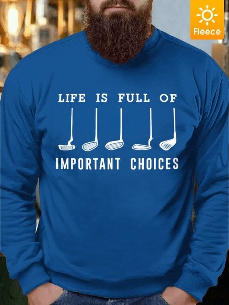 Men Life Is Full Of Important Choices Fleece Casual Regular Fit Sweatshirt, Royal blue, Hoodies&Sweatshirts
Men Life Is Full Of Important Choices Fleece Casual Regular Fit Sweatshirt, Royal blue, Hoodies&Sweatshirts