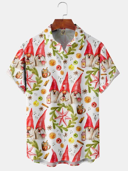 Christmas Breast Pocket Short Sleeve Shirt Lapel Print Top, Red, Short Sleeve Shirts
Christmas Breast Pocket Short Sleeve Shirt Lapel Print Top, Red, Short Sleeve Shirts