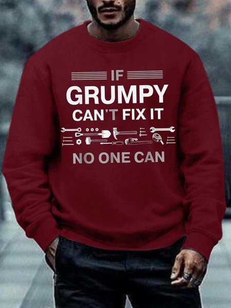 Men If Grumpy Can’t Fix It No One Can Crew Neck Regular Fit Sweatshirt, Red, Hoodies&Sweatshirts
Men If Grumpy Can’t Fix It No One Can Crew Neck Regular Fit Sweatshirt, Red, Hoodies&Sweatshirts