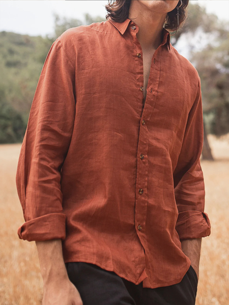 Cotton-flax style n casual long-sleeved linen shirt in clean color base, As picture, Long Sleeve Shirts
Cotton-flax style n casual long-sleeved linen shirt in clean color base, As picture, Long Sleeve Shirts