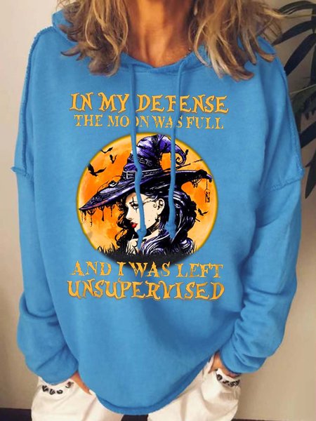 Women Halloween Witch And Moon Hoodie Halloween Loose Sweatshirt, Blue, Hoodies&Sweatshirts
Women Halloween Witch And Moon Hoodie Halloween Loose Sweatshirt, Blue, Hoodies&Sweatshirts