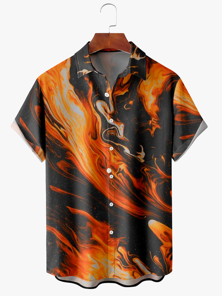Abstract Pocket Short Sleeve Shirt Casual Style Hawaiian Print Top, Black, Short Sleeve Shirts
Abstract Pocket Short Sleeve Shirt Casual Style Hawaiian Print Top, Black, Short Sleeve Shirts