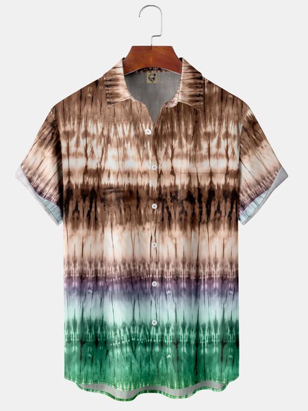 Tie Dye Pocket Short Sleeve Shirt Casual Style Hawaiian Print Top, Coffee, Short Sleeve Shirts
Tie Dye Pocket Short Sleeve Shirt Casual Style Hawaiian Print Top, Coffee, Short Sleeve Shirts