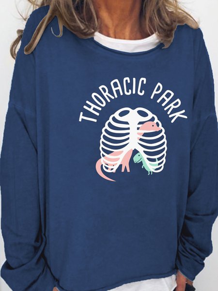 Women's Thoracic Park Nurse Funny Text Letters Cotton-Blend Casual Sweatshirt, Dark blue, Hoodies&Sweatshirts
Women's Thoracic Park Nurse Funny Text Letters Cotton-Blend Casual Sweatshirt, Dark blue, Hoodies&Sweatshirts