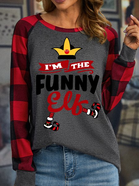 Lilicloth X Paula I‘m The Funny Elf Women's Christmas Long Sleeve Buffalo Plaid T-Shirt, Gray, Long sleeves
Lilicloth X Paula I‘m The Funny Elf Women's Christmas Long Sleeve Buffalo Plaid T-Shirt, Gray, Long sleeves