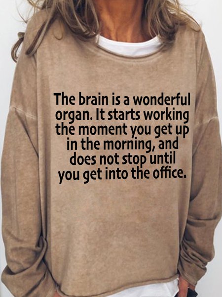 Lilicloth X Yuna The Brain Is A Wonderful Organ Women's Sweatshirt, Light brown, Hoodies&Sweatshirts
Lilicloth X Yuna The Brain Is A Wonderful Organ Women's Sweatshirt, Light brown, Hoodies&Sweatshirts