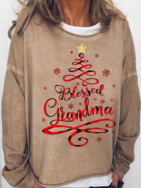 Womens Bless Grandma Christmas Casual Sweatshirts, Light brown, Hoodies&Sweatshirts
Womens Bless Grandma Christmas Casual Sweatshirts, Light brown, Hoodies&Sweatshirts