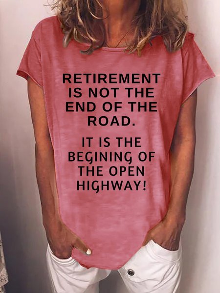 Lilicloth X Kat8lyst Retirement Is Not The End Of The Road It Is The Begining Of The Open Highway Women's T-Shirt, Red, T-shirts
Lilicloth X Kat8lyst Retirement Is Not The End Of The Road It Is The Begining Of The Open Highway Women's T-Shirt, Red, T-shirts