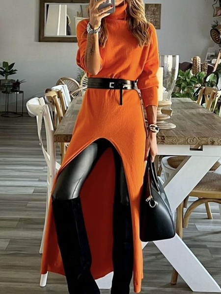 High Elasticity Loose Turtleneck Long sleeve Animal Long Sweater, Orange, Pullovers
High Elasticity Loose Turtleneck Long sleeve Animal Long Sweater, Orange, Pullovers