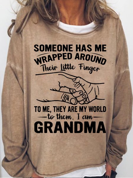 Womens Grandma And Grandkids Letter Print Gift Crew Neck Sweatshirt, Light brown, Hoodies&Sweatshirts
Womens Grandma And Grandkids Letter Print Gift Crew Neck Sweatshirt, Light brown, Hoodies&Sweatshirts