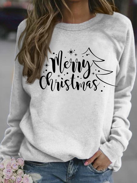 Women's Merry Christmas Tree Crew Neck Loose Sweatshirt, White, Hoodies&Sweatshirts
Women's Merry Christmas Tree Crew Neck Loose Sweatshirt, White, Hoodies&Sweatshirts
