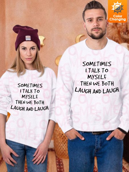 Unisex Sometime I Talk To Myself UV Color Changing Sweatshirt, White, Hoodies&Sweatshirts
Unisex Sometime I Talk To Myself UV Color Changing Sweatshirt, White, Hoodies&Sweatshirts