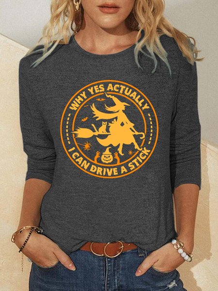 Lilicloth X Abu Why Yes Actually I Can Drive A Stick Halloween Women's Long Sleeve T-Shirt, Gray, Long sleeves
Lilicloth X Abu Why Yes Actually I Can Drive A Stick Halloween Women's Long Sleeve T-Shirt, Gray, Long sleeves