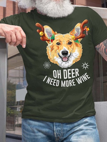 Men Oh Deer I Need More Wine Merry Christmas Crew Neck Casual Fit T-Shirt, Dark green, T-shirts
Men Oh Deer I Need More Wine Merry Christmas Crew Neck Casual Fit T-Shirt, Dark green, T-shirts