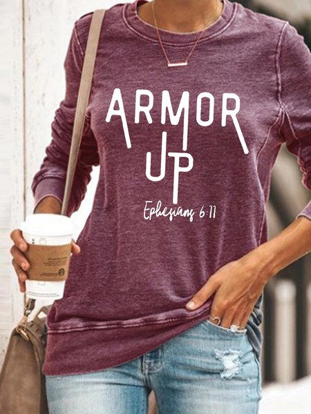 Women Armor Up Ephesians 6:11 Regular Fit Simple Sweatshirt, Red, Hoodies&Sweatshirts
Women Armor Up Ephesians 6:11 Regular Fit Simple Sweatshirt, Red, Hoodies&Sweatshirts