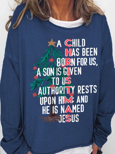 A Child Has Been Born For Us A Son is Given To Us for Christmas Sweatshirt, Dark blue, Hoodies&Sweatshirts
A Child Has Been Born For Us A Son is Given To Us for Christmas Sweatshirt, Dark blue, Hoodies&Sweatshirts