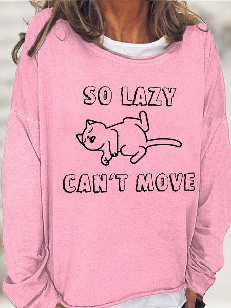 Lilicloth X Y So Lazy Can't Move Lazy Cat Women's Sweatshirt, Pink, Hoodies&Sweatshirts
Lilicloth X Y So Lazy Can't Move Lazy Cat Women's Sweatshirt, Pink, Hoodies&Sweatshirts
