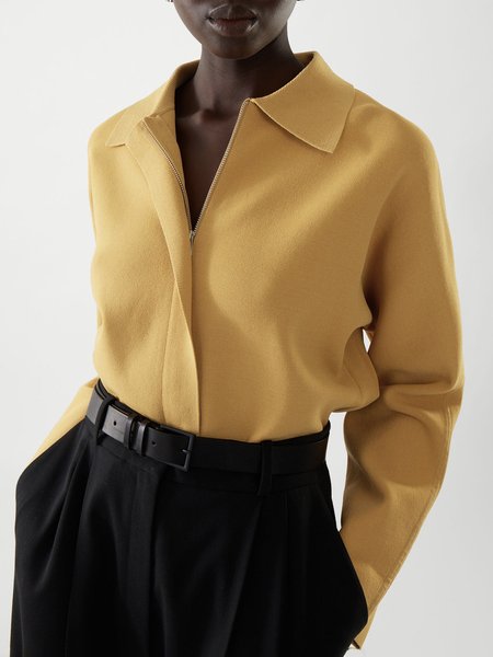 Regular Fit Plain Urban Sweater Coat, Yellow, Cardigans