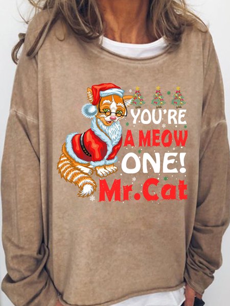 You‘re A Meow One Mr Cat Christmas Women's Sweatshirts, Light brown, Hoodies&Sweatshirts
You‘re A Meow One Mr Cat Christmas Women's Sweatshirts, Light brown, Hoodies&Sweatshirts