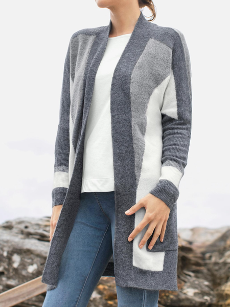 Casual Wool/Knitting Others Sweater Coat, Multicolor, Sweaters